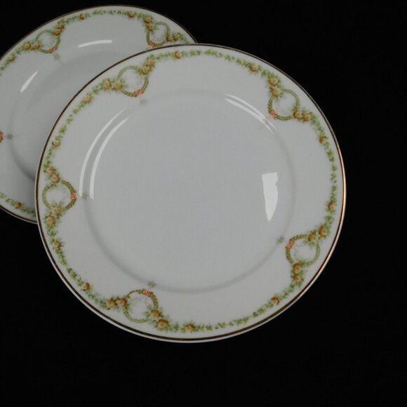 Lot of 2 Rosenthal Briar Rose Bread Butter Plate 6 3/4" Fine China Vintage Roses - Picture 2 of 9